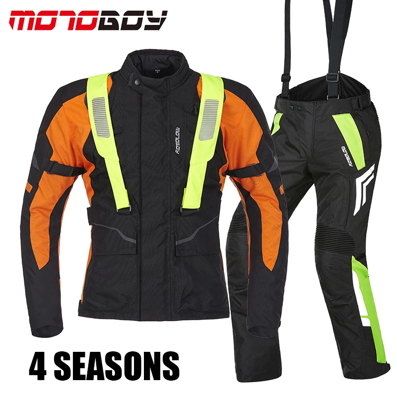 

High quality 4 seasons Motorcycle Reflective Jacket CE Protection Suits racing capacete motocross Protective guard jackets