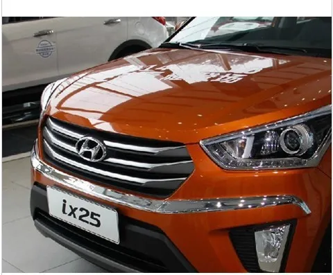 

ABS Chrome Front Grille Around Trim Racing Grills Trim For 2015 Hyundai ix25