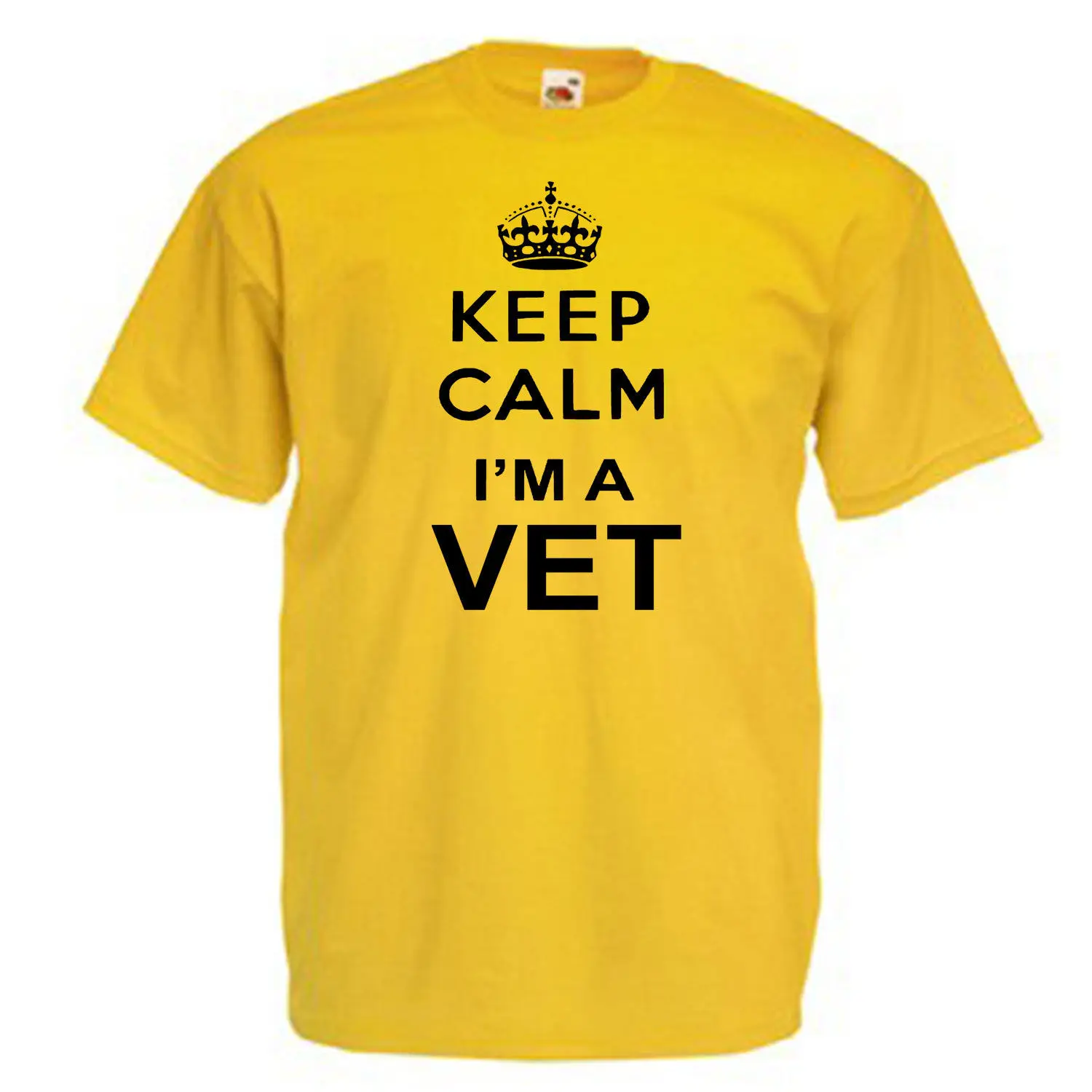 Keep Calm Vet Мужская взрослых Футболка новые Мужская Мода Hipster футболки для девочек летние Мужская забавная хлопковая - Цвет: 2