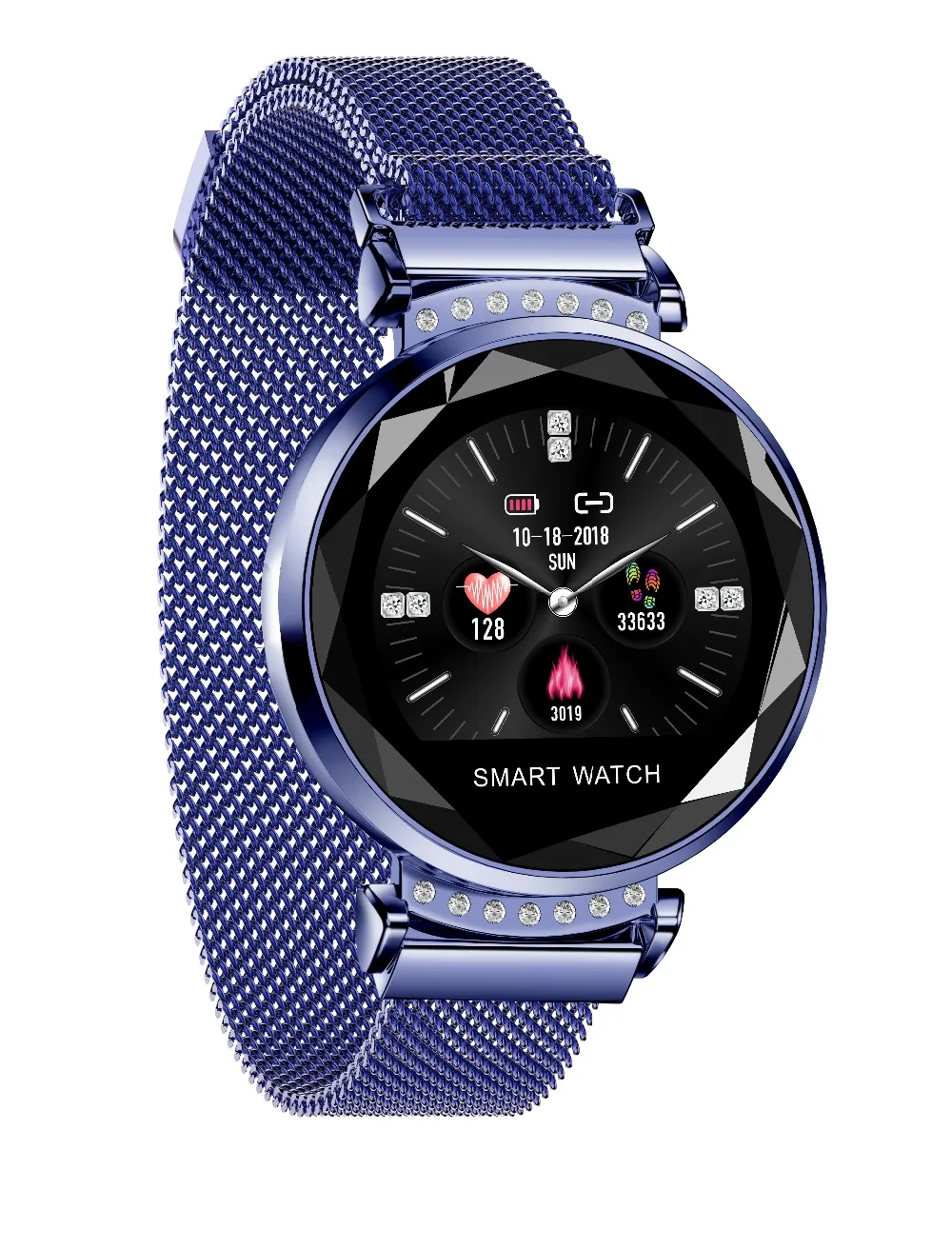 Smart bracelet H2 1.02 HD color waterproof heart rate blood pressure health tracker ladies smart watch fashion watch PK mi band3