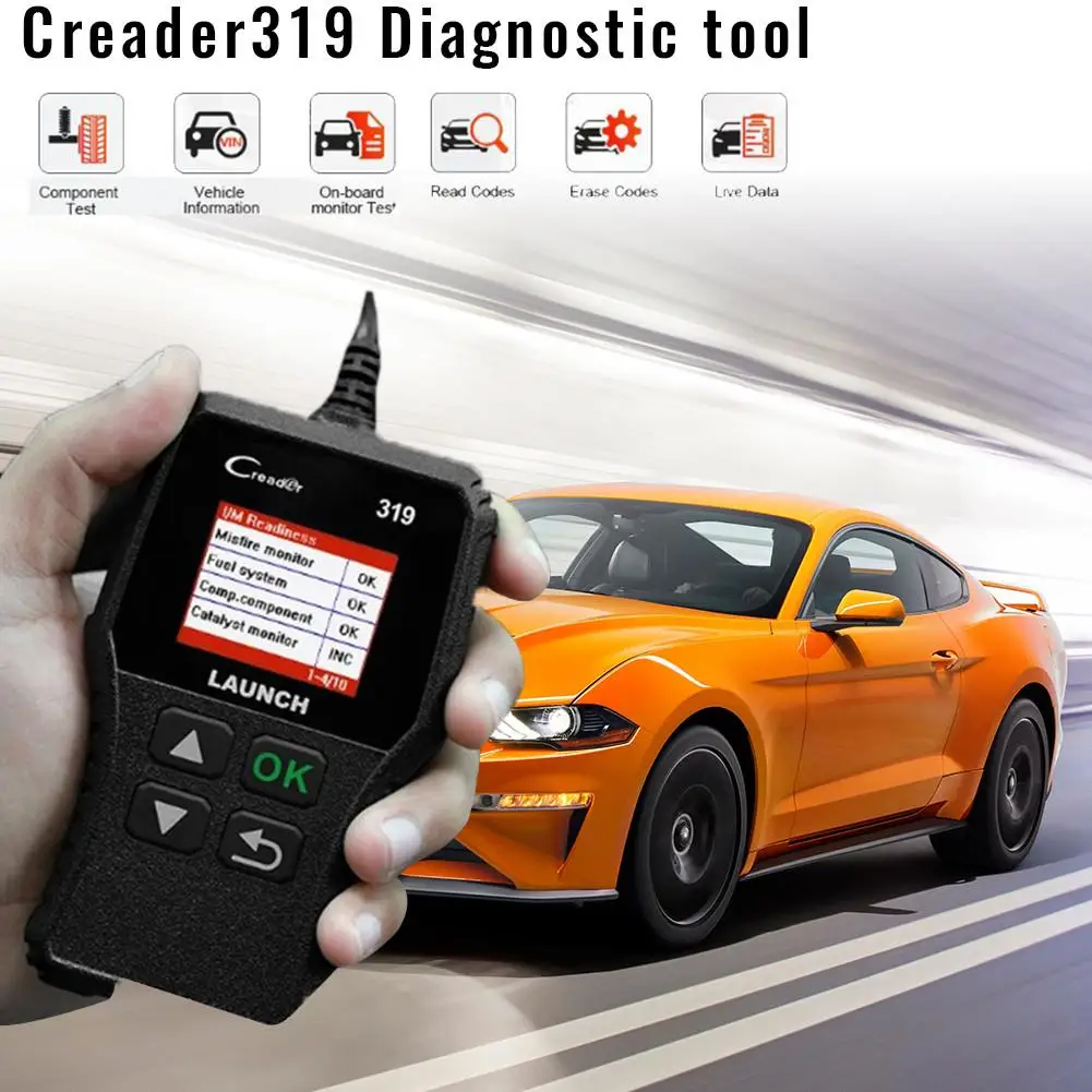 

For Launch X431 Creader 319 CR3001 Full OBD2 Scanner OBDII Code Reader Scan Tools OBD 2 CR319 Automotive Diagnostic Tool