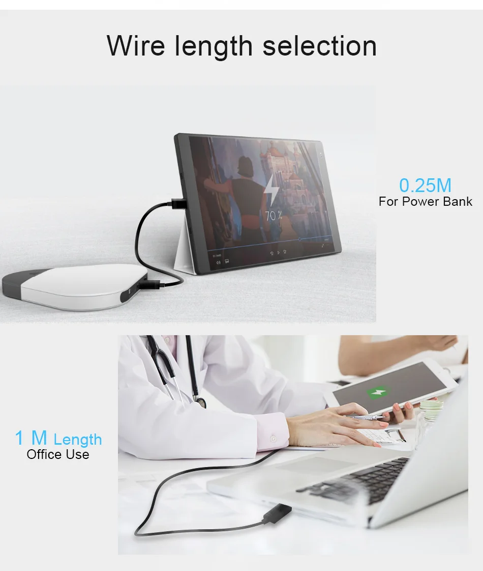 !ACCEZZ USB Cable Type C Charging Cable For Xiaomi 5 6 Samsung Gaxaly S8 S9 Plus Charger Cord For Oneplus 6 5 Fast Charge Cables (8)