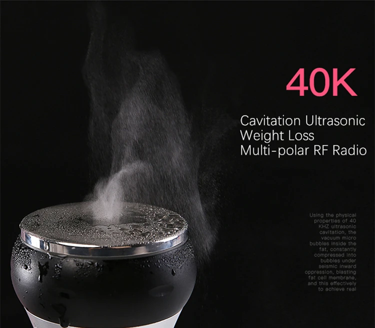40K кавитационное мультиполярное Радиочастотное устройство для похудения, уход за кожей лица, против морщин, сжигание жира, спа-машина