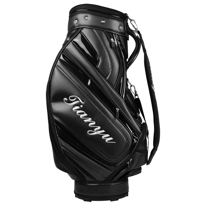 

2019 Golf Sport Package Waterproof Standard Bag Multifuncational Cart Bag Ball Staff Bag Pu Leather Package D0643