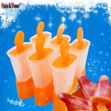QuickDone 6 ячеек Мороженое Поп форма для мороженого удобный леденец формы лоток Высокое качество кухонный инструмент DIY AKC6053