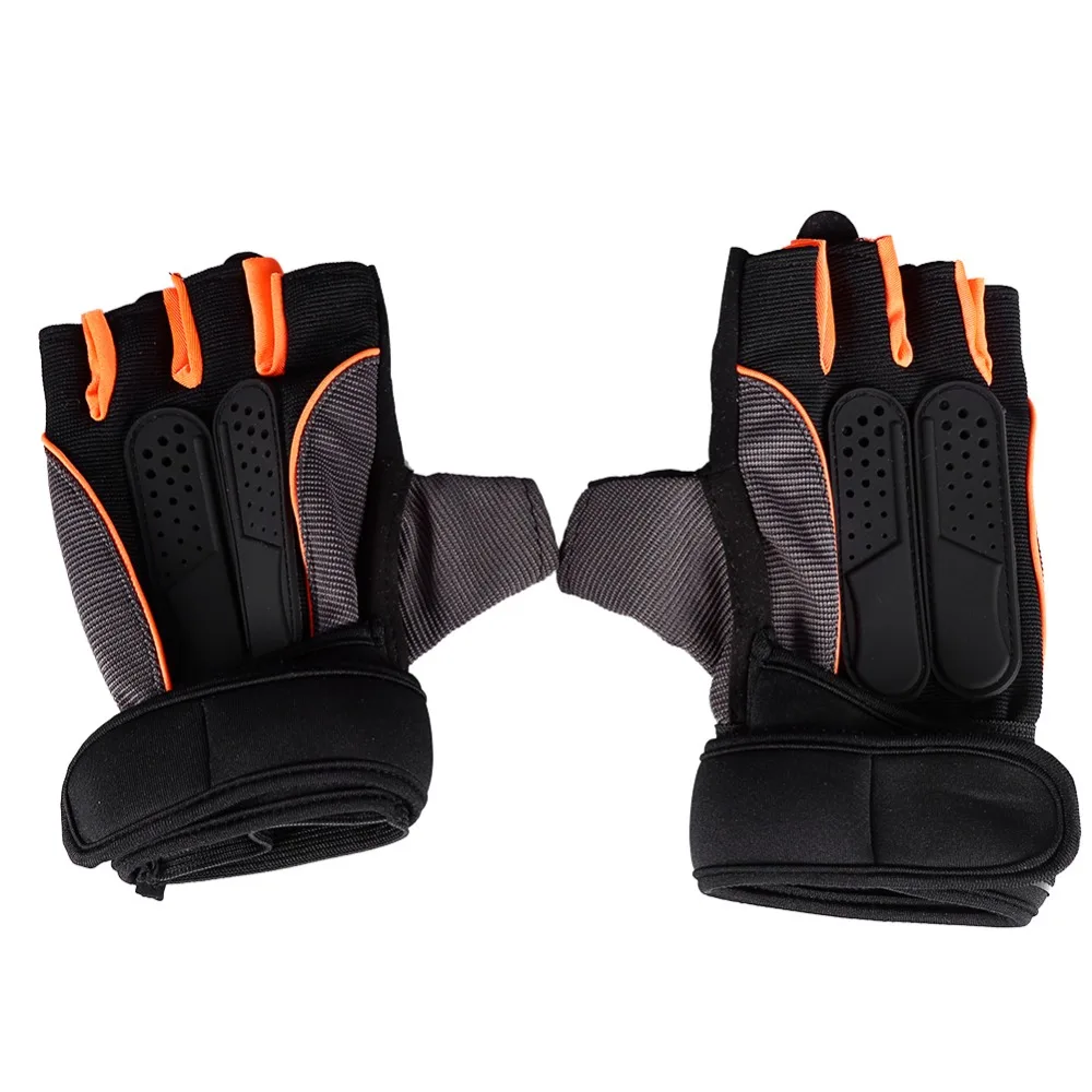 1Pair Gym Training Weight Lifting Gloves Men Bar Grip Half