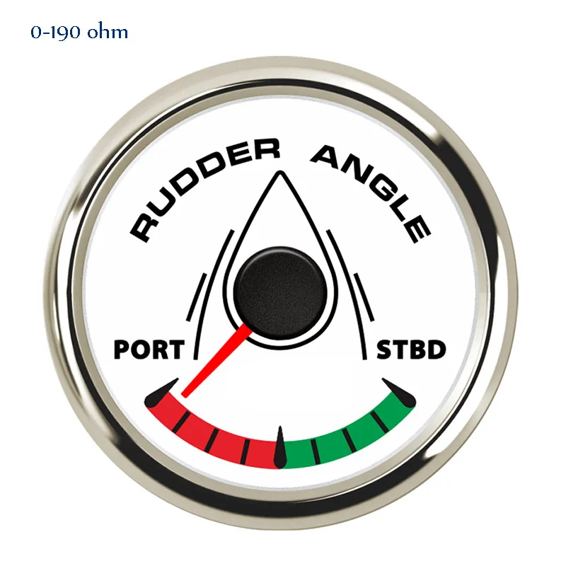 52/85 мм Морской Руль датчик угла 0-190ohm метр Порты и разъёмы-STBD для яхты сосуд с 8-Цвет Подсветка 9-32 в пост