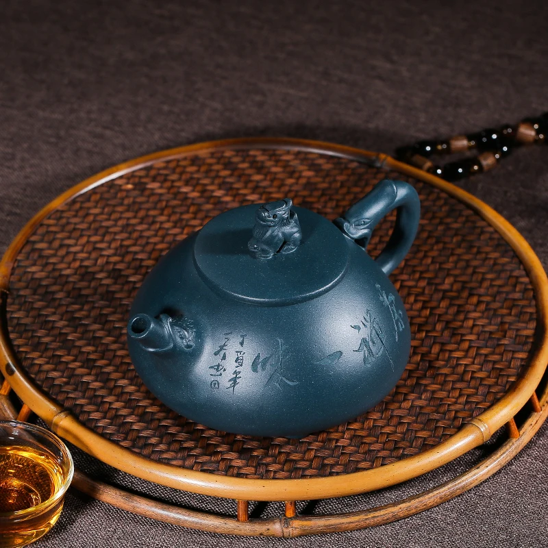 310 мл Yixing Shipiao горшок сырье руды Azure Mud Zi Sha 9 отверстий фиолетовые глиняные горшки