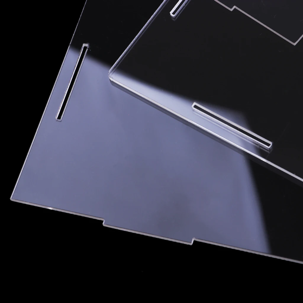 Clear Jewelry Acrylic Display Show Box Case Dustproof Tray Stand Cube - 25cm