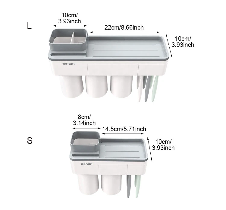 Настенный держатель для зубных щеток, адсорбция, перевернутая полоскающая чашка, ванная комната, макияж, телефон, очищающее средство, стойка для хранения зубной пасты, аксессуары