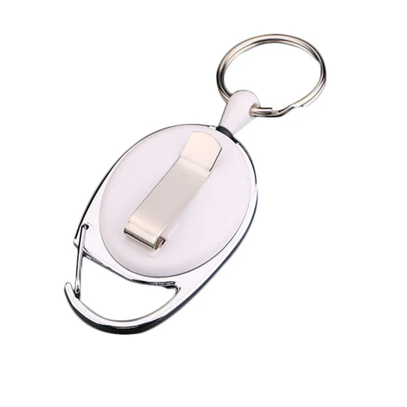 Portable Keychains For Men Retractable Pull Keychain Lanyard ID Badge