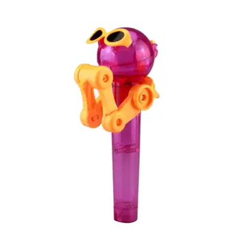 

Funny Creative Lollipops Robot Decompress Candy And Dustproof Toys Wacky Toy Children's Gift Glasses Arm Color Random Delivery