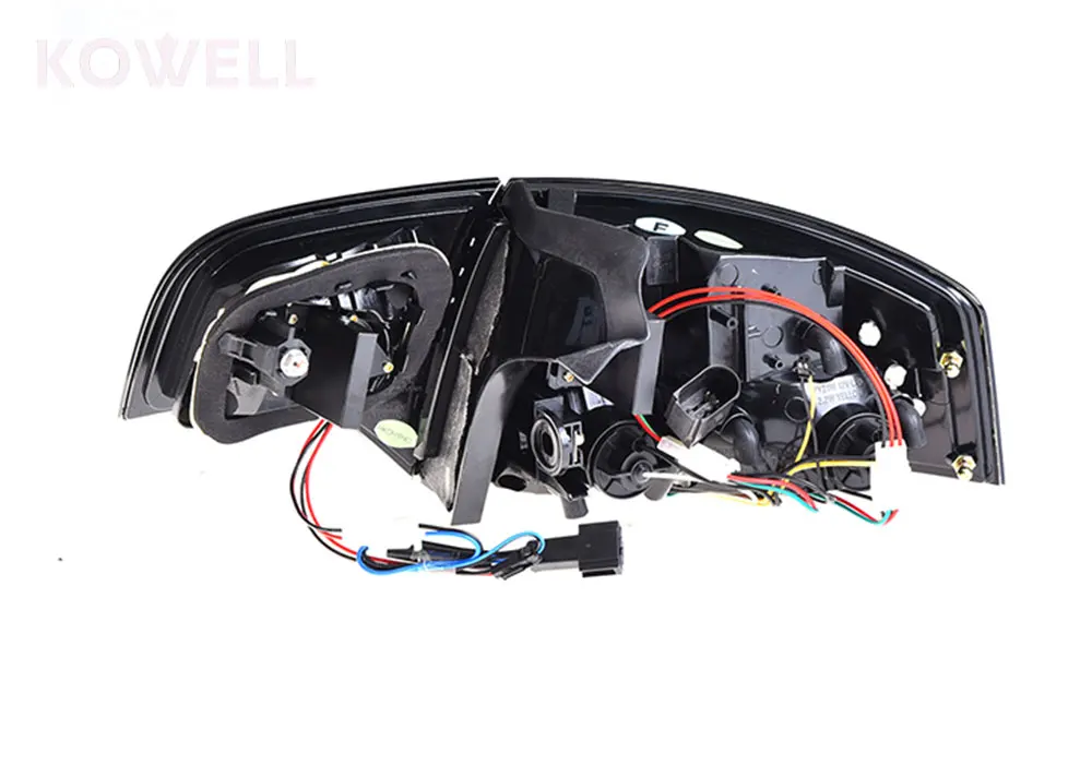 KOWELL автомобильный Стайлинг для AUDI A4L задних сигнальных огней, 2005-2008 для A4L светодиодный задний фонарь DRL+ тормоз+ Парк+ сигнал светодиодный свет