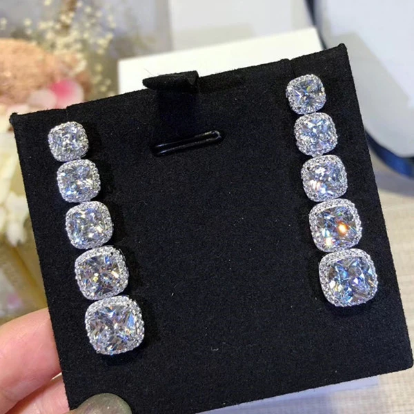 

Designer Fashion 925 Sterling Silver Jewelry 3A Cubic Zirconia Party Earring