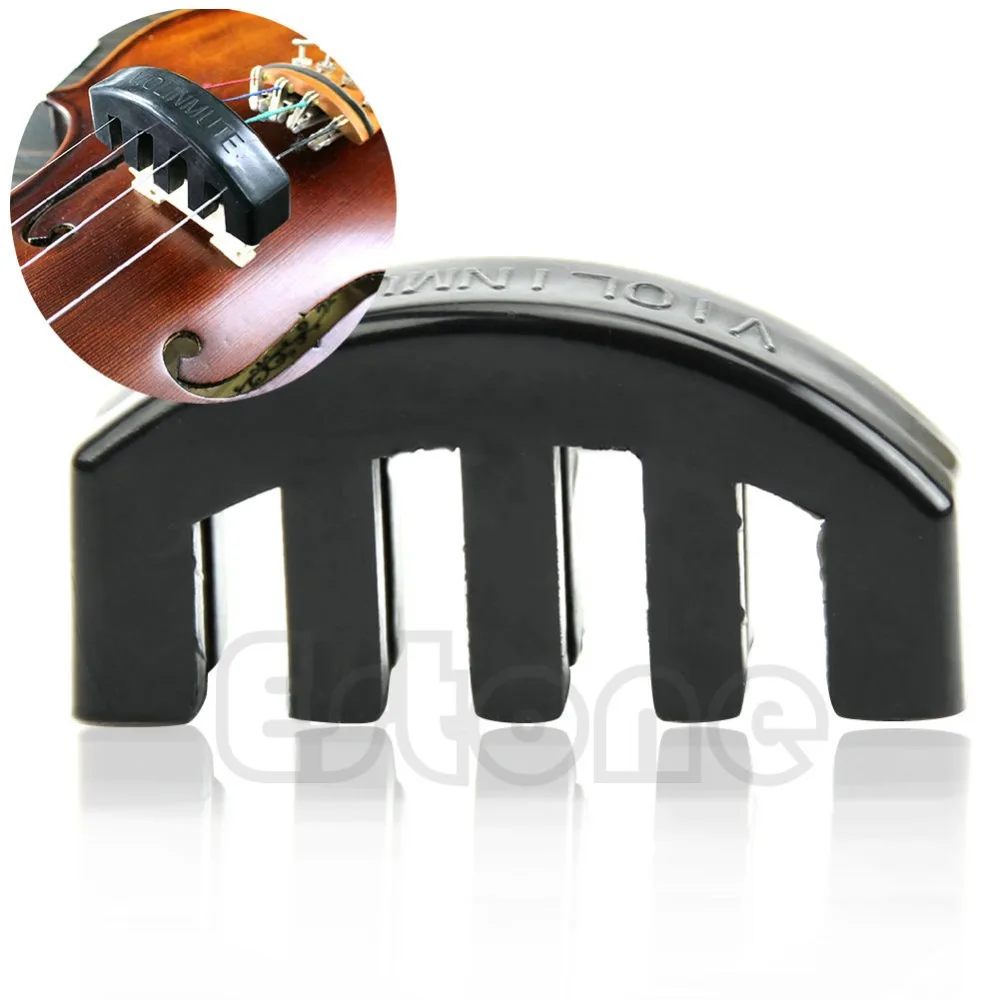 

hot Violin Practice Heavy Black Rubber Violin Mute Silencer Acoustic Electric