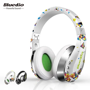 Bluedio A(Air) Bluetooth Headphones/Wireless Headset Fashionable Printed Wireless Headphone For Phone bluedio original t2 bluetooth wireless foldable headphones built in mic bt4 1 3d sound headset for cell phone xiaomi samsung