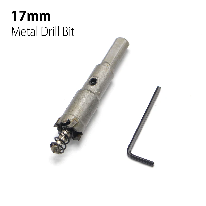 17mm 0.67" Core Drill Bit Metal Hole Saw Drill Bit for Steel Metal Alloy Cutter Multi toolin