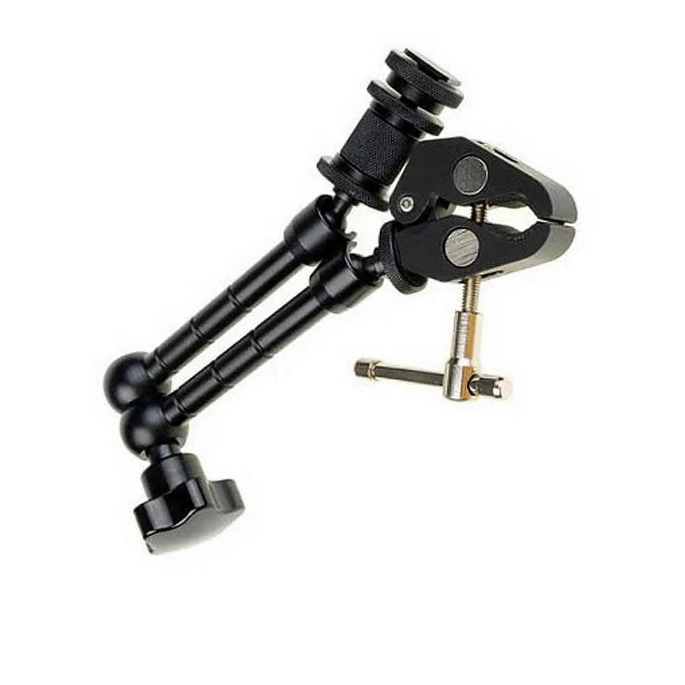 11'' Friction Articulating Magic Arm+Super Clamp for DSLR rig 5D2 monitor LED and camera