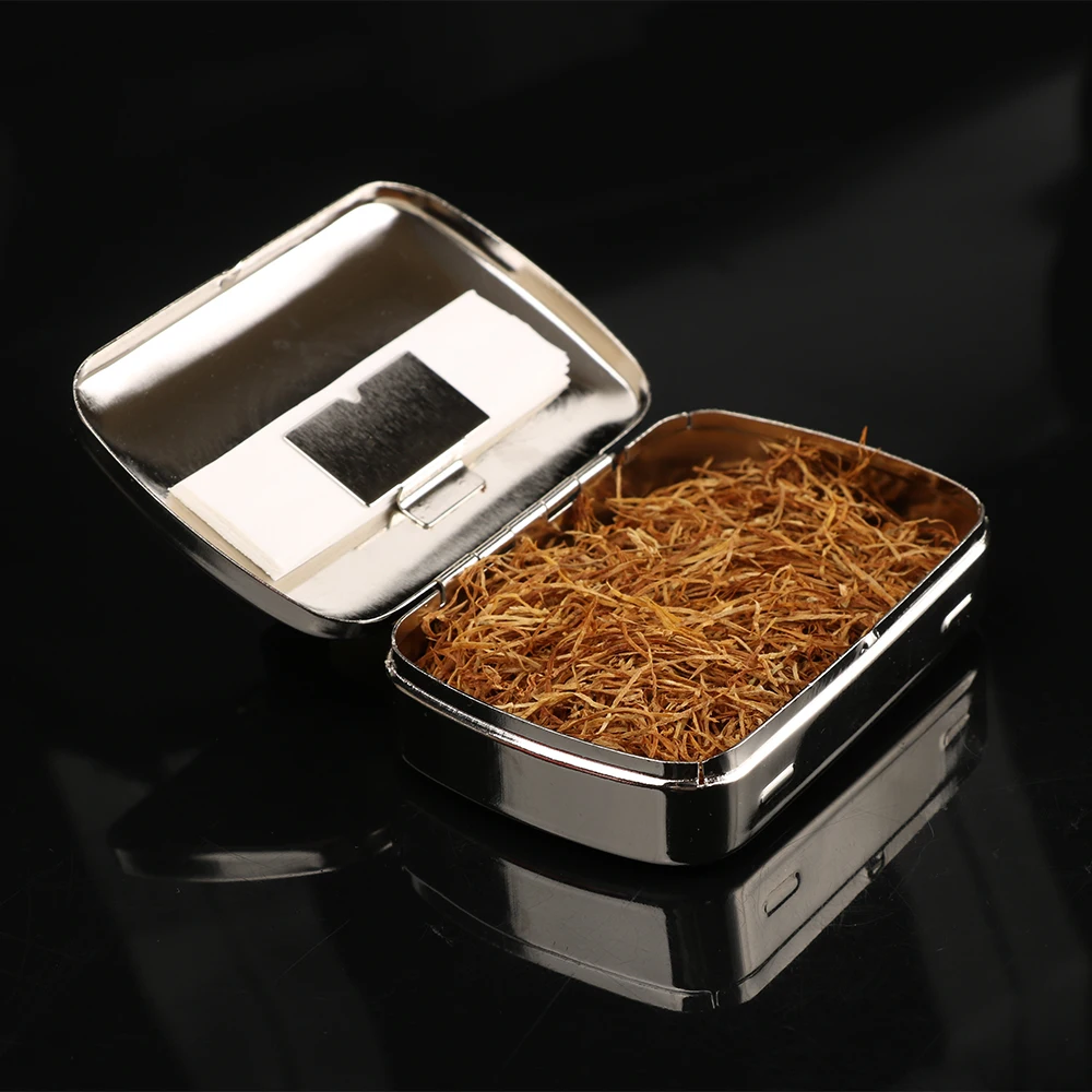 Buy metal storage box for rolling Cigarettes Portable