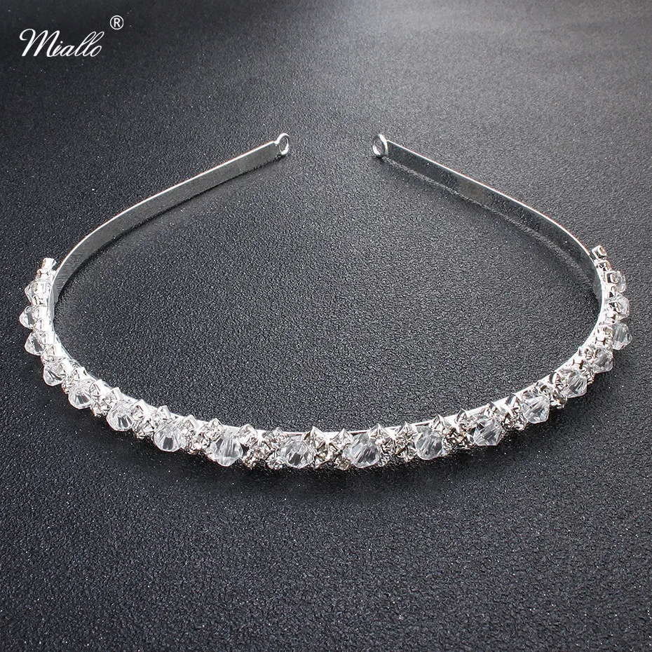 

Miallo Fashion Women Hairbands Rhinestone Austrian Crystal Stone Tiaras and Crowns Beautiful Hair Jewelry Accessories Ornaments