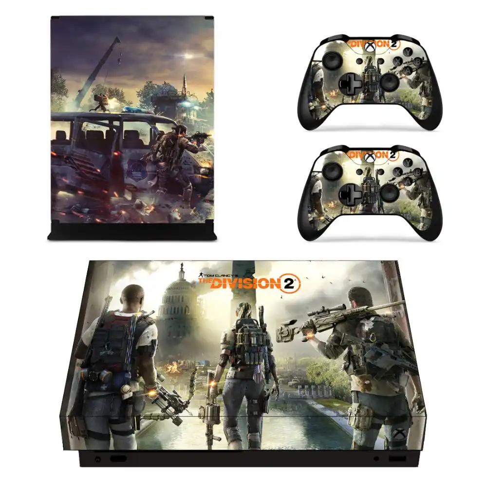 Tom Clancy's The Division 2 Stickers Gamepad Hot Game Vinyl Skin Full Set  For Microsoft Xbox One X Console And Controller|Stickers| - AliExpress