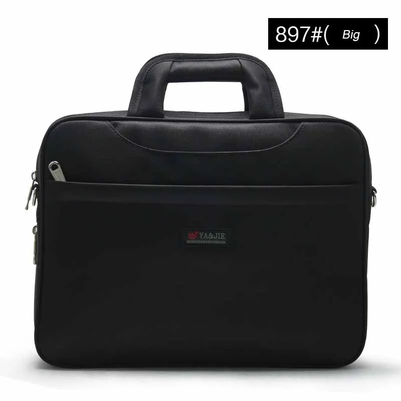 Кожаный портфель для ноутбука для мужчин Оксфорд большие и маленькие сумки Мужская сумка большой емкости водонепроницаемая сумка для ноутбука Высокое качество - Цвет: 897 Big