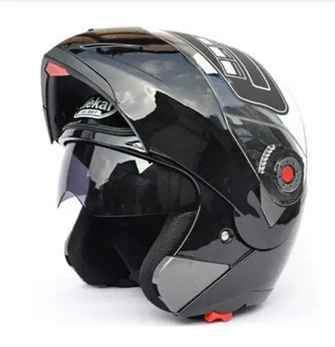 

Discount Safe Flip Up Motorcycle Helmets moto helmet motocross motorbike Helmet With Inner Sun Visor JIEKAI-105 DOT ECE