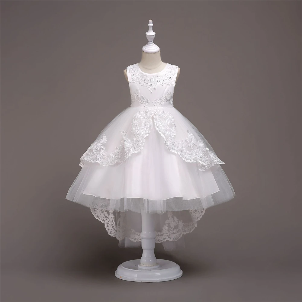 Yeedison Cute Pearl Girls Dress Embroidery Floral Kids Party Wedding Dresses 2018 Children Princess Ball Gown For Girls Costume (15)