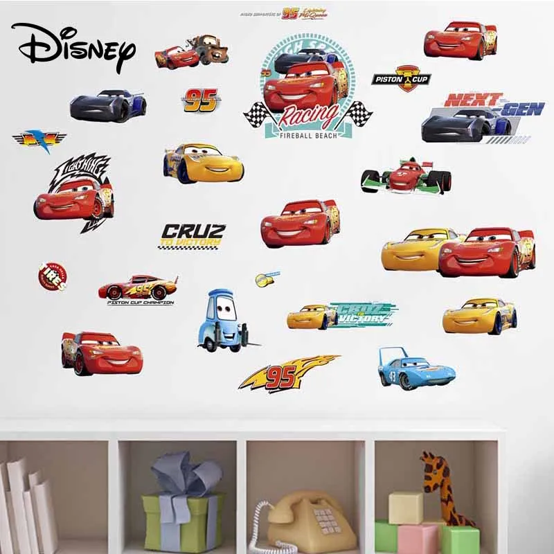 Стикер спальня мальчика Disney мультяшная история гонок наклейка на машину для