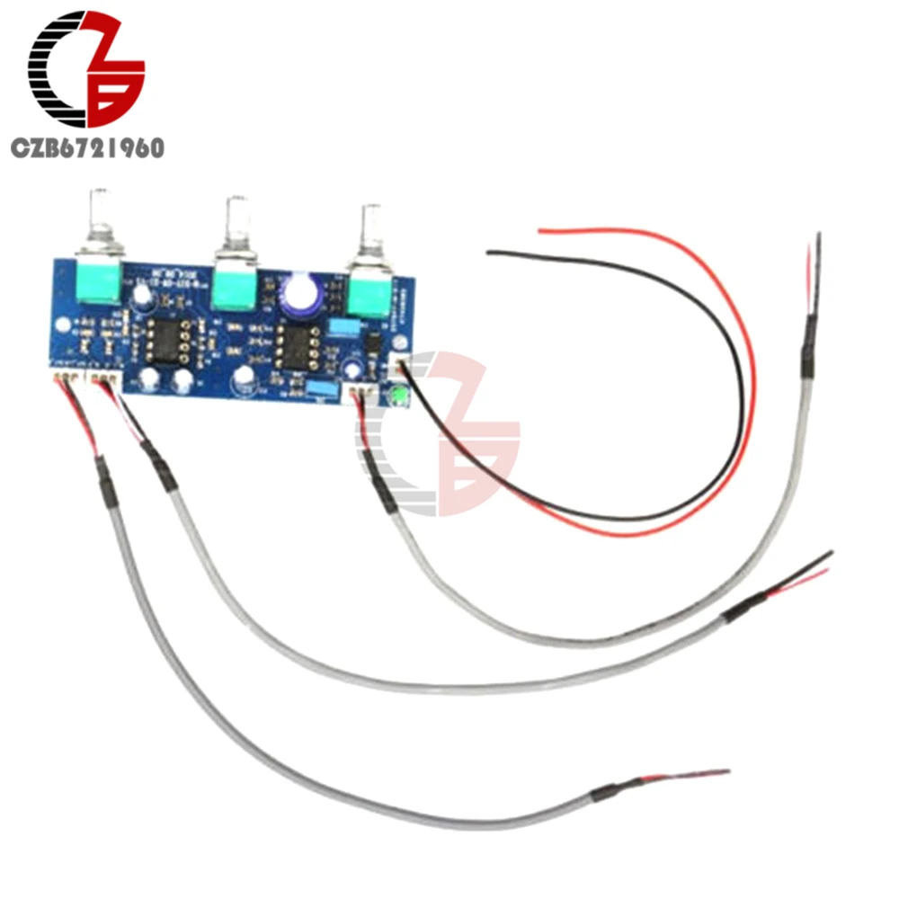 DC 12 V-24 V 22Hz-300Hz NE5532 с одним питанием низкочастотная фильтрующая пластина сабвуфер 2,1 канальный предусилитель плата модуль