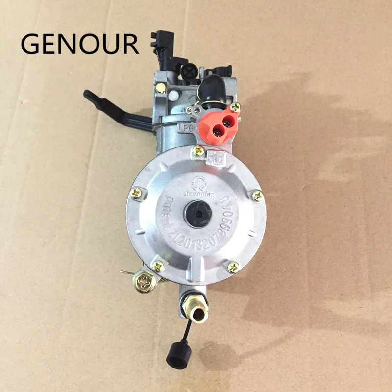 NEW design JIWANNIAN LPG&CNG CARBURETOR THREE WAY CONVERSION KIT FOR 2-2.5KW GENERATOR PETROL & LIQUEFIELD,Dual Fuel Carburetor walker 15323c carburetor kit