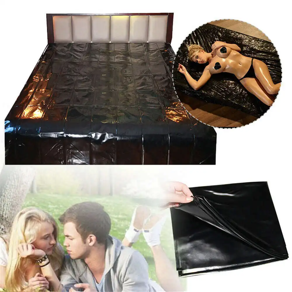 1.5M*2.2M PVC Polyester Play Sheet Sex Waterproof Bed Sheet For couples Outdoor