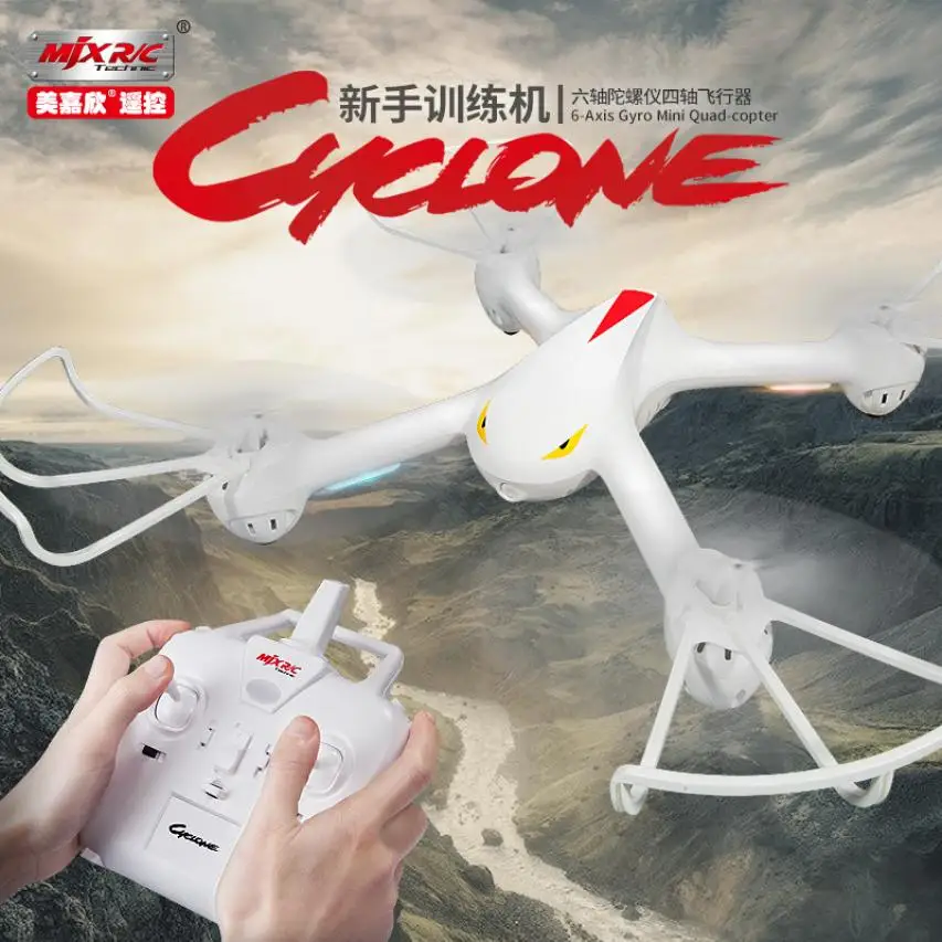 

RC Aerial drones MJX X708 Cyclone 2.4GHz 4CH 6-axis Gyro Headless Mode Brushed RC Quadcopter RTF Quadcopter t212