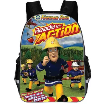 

Cartoon Fireman Sam School Backpack for Boys 2019 New Schoolbags for Children Bool Bags for Primary Teen skylanders Girls