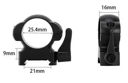 25,4 мм или 30 мм Диаметр стали быстросъемные Пикатинни Вивер Низкий средний высокий профиль охотничий прицел кольца тактические крепления кольца - Цвет: 25.4 medium profile