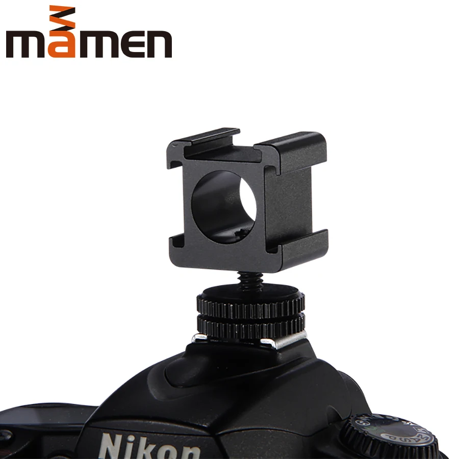

Three-head hot boot for Canon SONY Olympus Install more devices like Moile phone/Camera Microphone LED fill light Small Portable