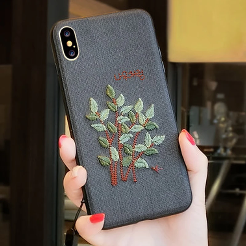 YUETUO i tpu pc вышивка 3d capinha coque чехол для iphone x 10 силиконовые аксессуары телефонов apple