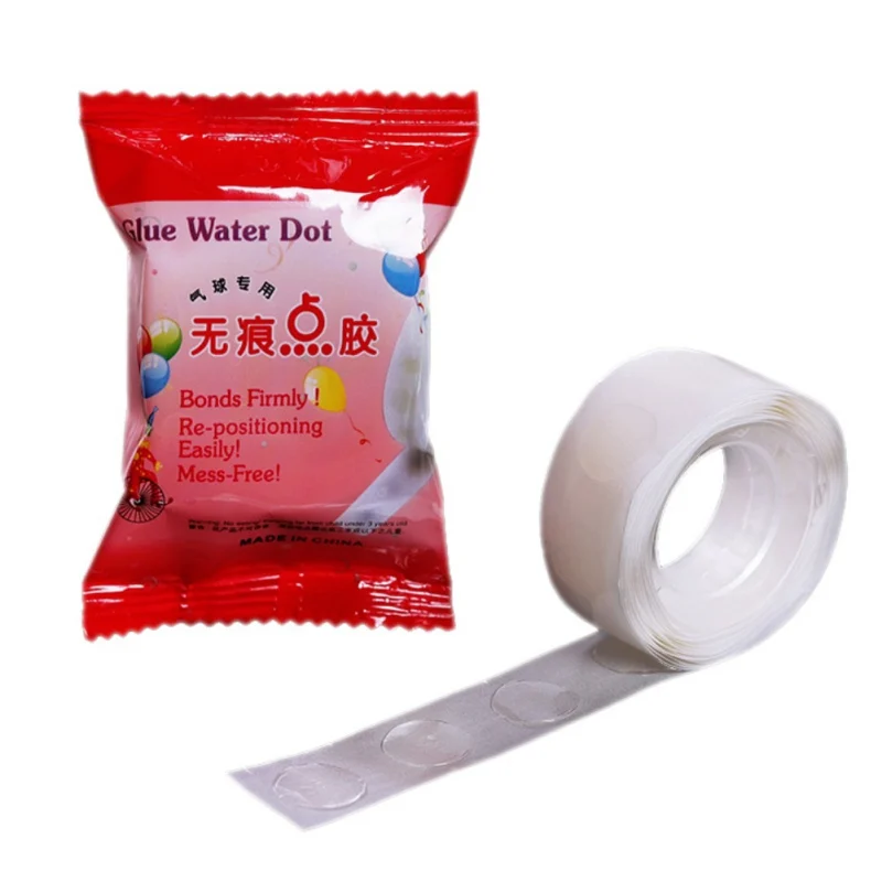 

Clear Glue Dots Double Side Adhesive Balloon Glue Dot Point Stickers For DIY Craft Party Balloon Decoration(100 Pieces Per Roll)