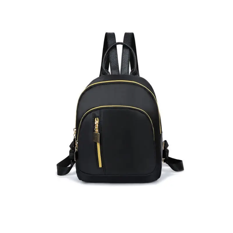 mini black nylon backpack