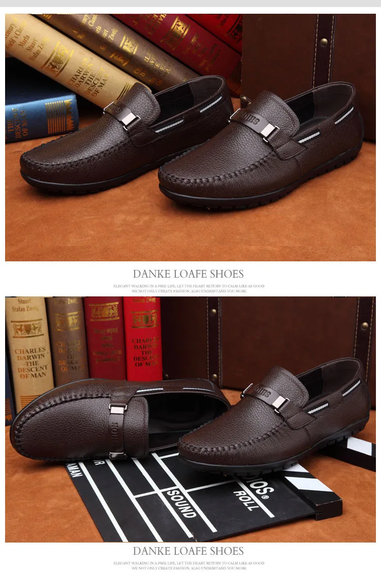 Брендовая люксовая дизайнерская спортивная обувь Мужские туфли из натуральной кожи без шнуровки; лоферы из дышащего материала Для мужчин Повседневное мужская обувь на плоской подошве; обувь для вождения