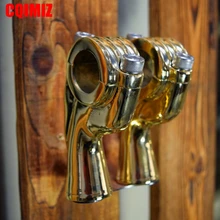 Латунь мотоцикл 1 дюймов Ручка Бар стояки зажимы для Harley Aftermarket старой школы руль стояки