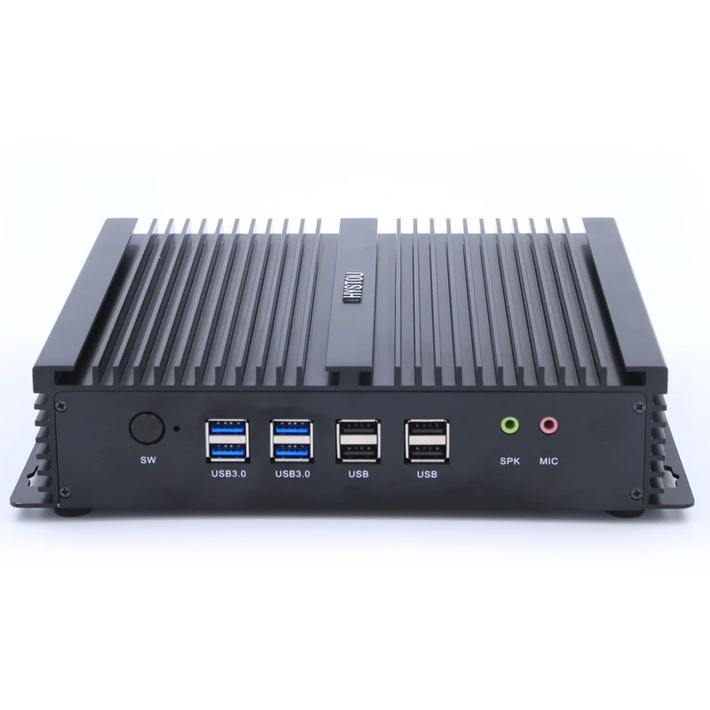 HYSTOU Intel Core i7 4500u промышленный 4200u безвентиляторный мини ПК Windows 10 tv Box 2* LAN 6* COM порт прочный компьютер 300 м Wifi HTPC