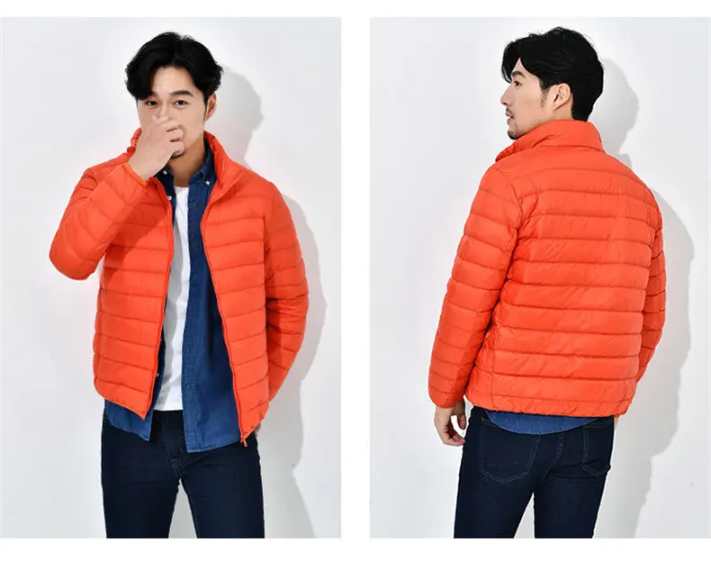 9Colors 90% white duck down jacket men winter ultralight thin male parka coat man brand clothing Muls High quality outwear MD701-07