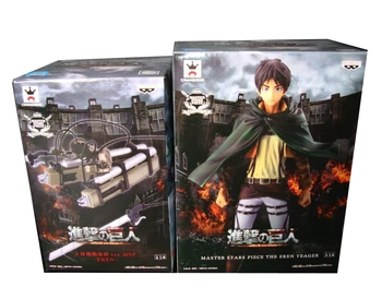 

Japan Anime "Attack on Titan" Original BANPRESTO Master Stars Piece / MSP Figures - Eren Yeager + 3D Maneuver Gear