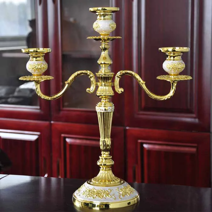 Buy Three candlestick/zinc alloy color candlestick