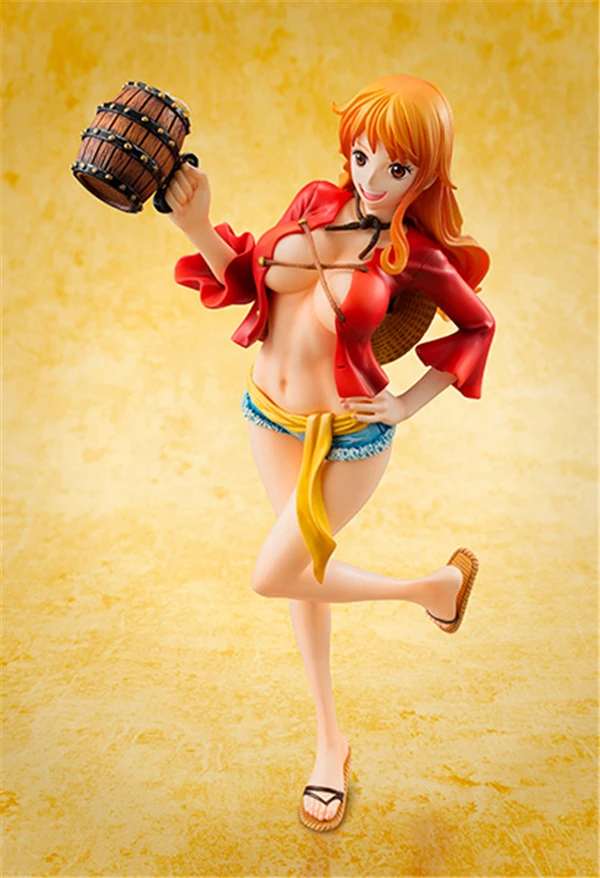 Аниме One Piece DXF Nami POP экшн фигурка нами коллекционная игрушка 22 см цельная