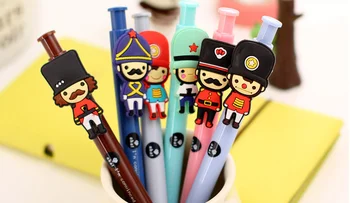 

6pcs British Style Soldiers ballpoint pen ball pen kawaii stationery Caneta for writing School Office Supply material Escolar