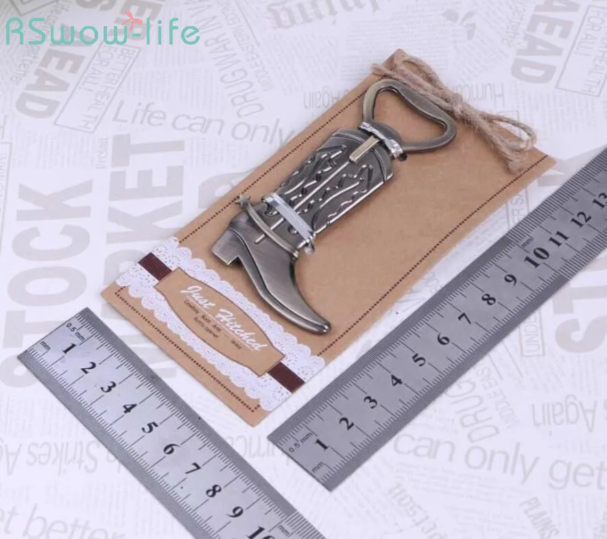 

European Wedding Gifts Metal Cowboy Boots Beer Bottle Opener Festival Party Supplies