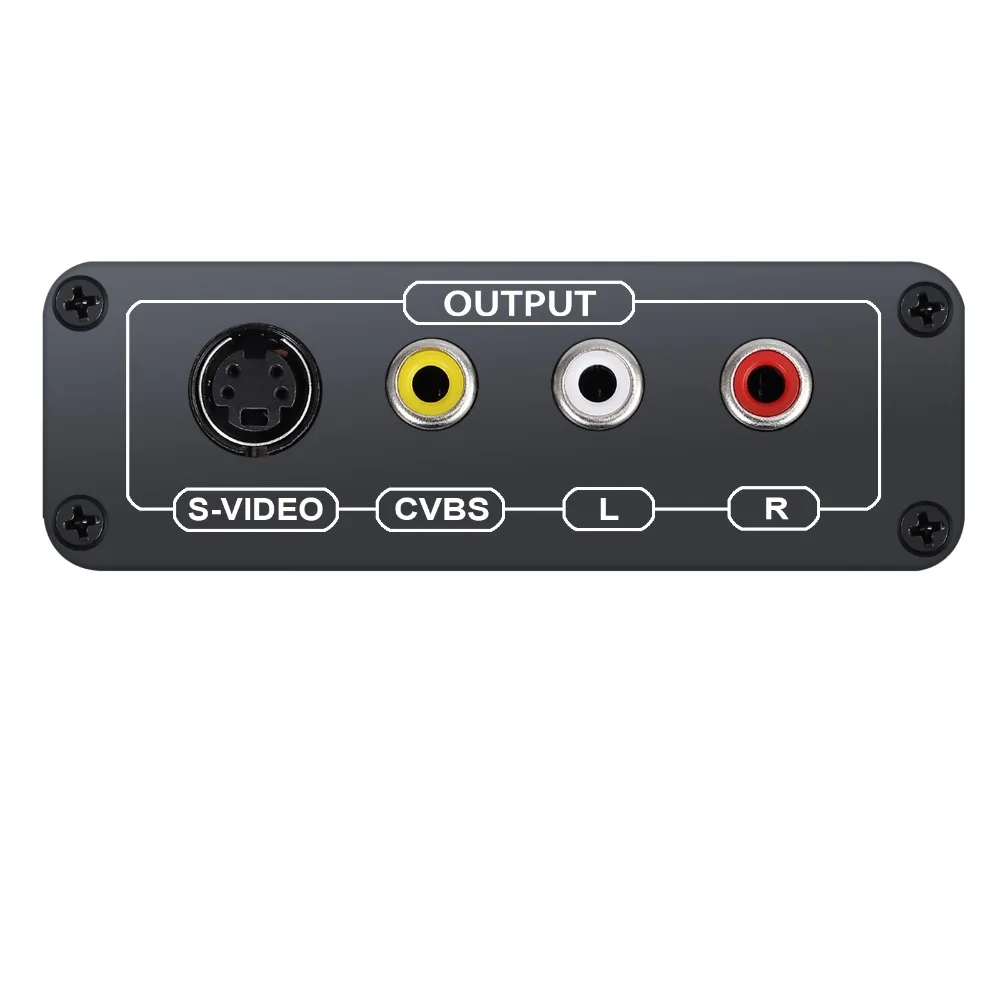  Proster HDMI to Composite 3RCA AV S-Video R/L Audio Video Converter Adapter DAC Support 720P/1080P 