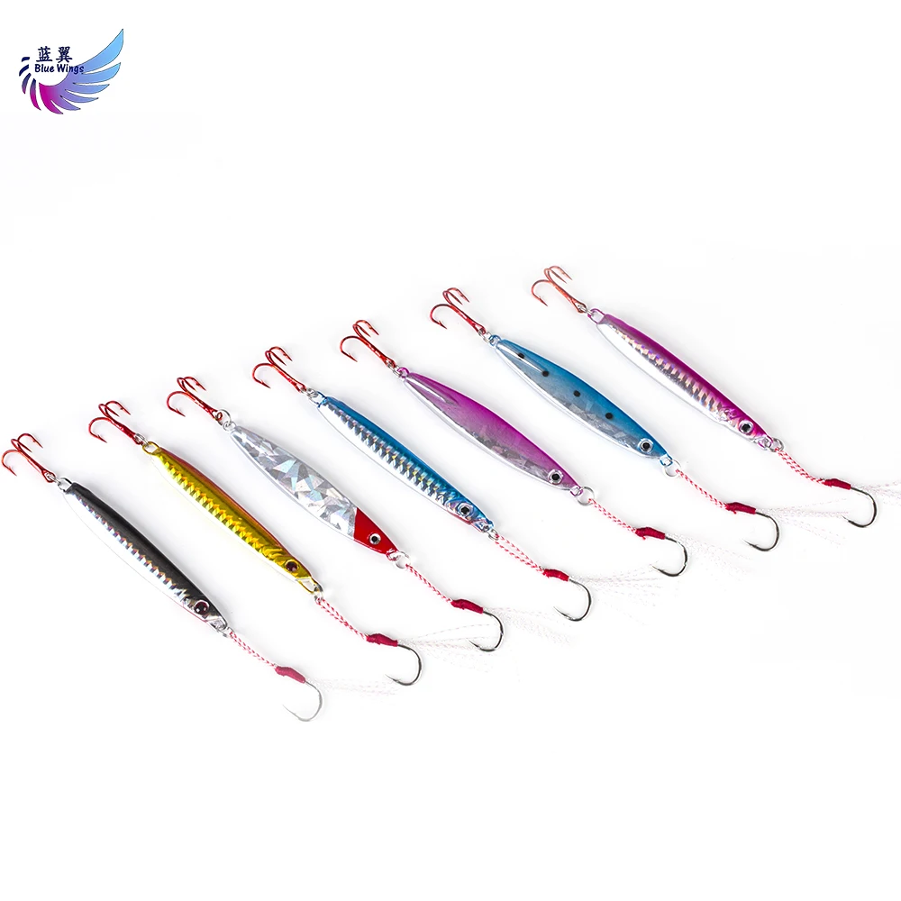 7 Pieces Brand Jig 4 colors Jigging Metal Spoon lure High Quality VIB